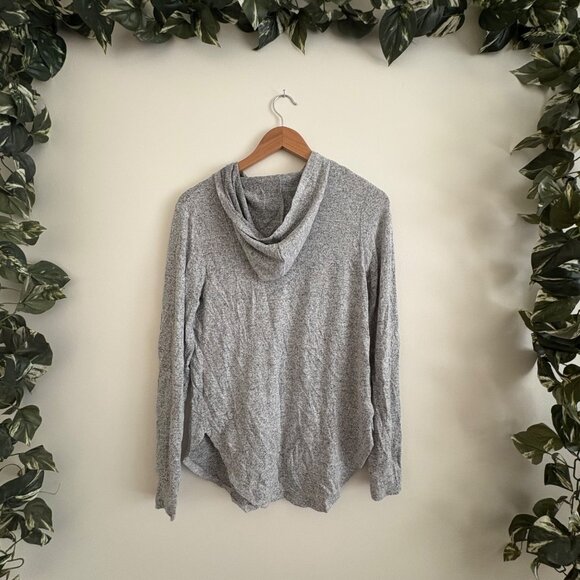 Ingrid + Isabel Maternity Hooded Pullover Jacket Graphic Grey Women’s Size S - Picture 2 of 10